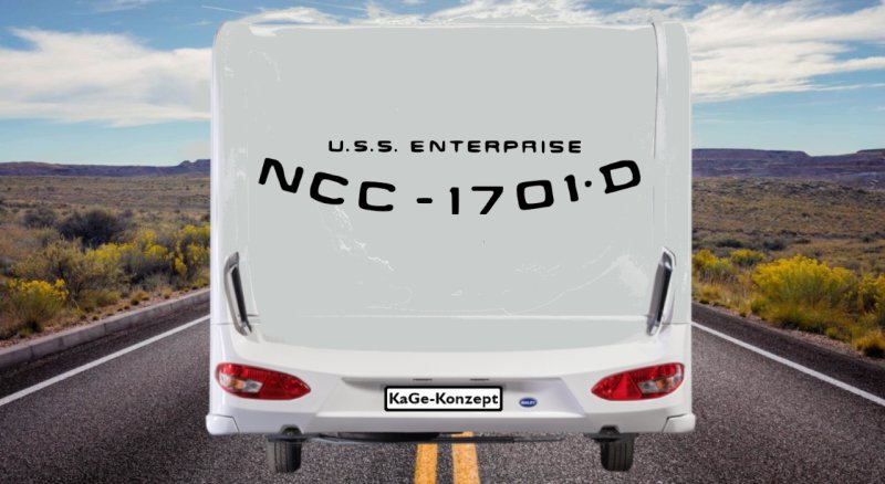 Preview: 46408 NCC 1701 D USS Enterprise Wohnwagen-Wohnmobil